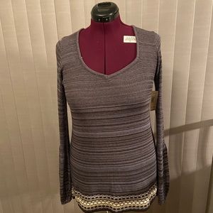 Striped knit Sweater long sleeve Dress XL.